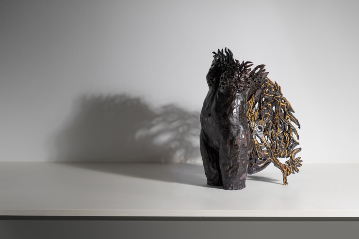 Shereen Shalhoub Beautified, 2019 Cermic 36 x 15 x 29 cm 14 1/4 x 6 x 11 1/2 in