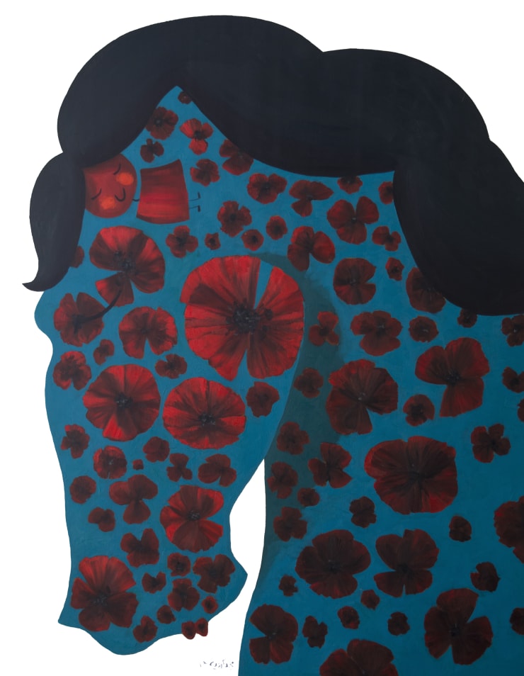 Majd Kurdieh Untitled, 2018 Oil on canvas 125 x 100 cm 49 1/4 x 39 1/4 in