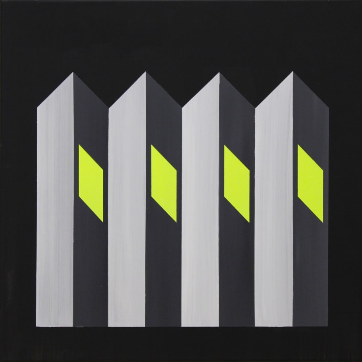 Silvia Binda Heirsova Urban Memory 10, 2017 Acrylic on canvas 50 x 50 cm 19 3/4 x 19 3/4 in