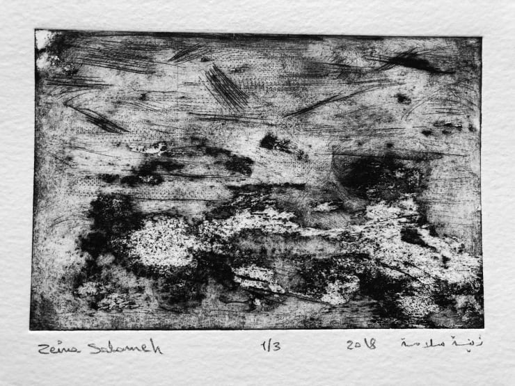 Zeina Salameh Western Wind II, 2018 Etching, aquatint, and dry point on paper 10 x 15 cm 4 x 6 in