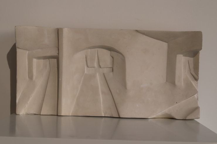 Sama Shahrouri Panoramic , 2020 Plaster 24 x 50 cm 9 1/2 x 19 3/4 in