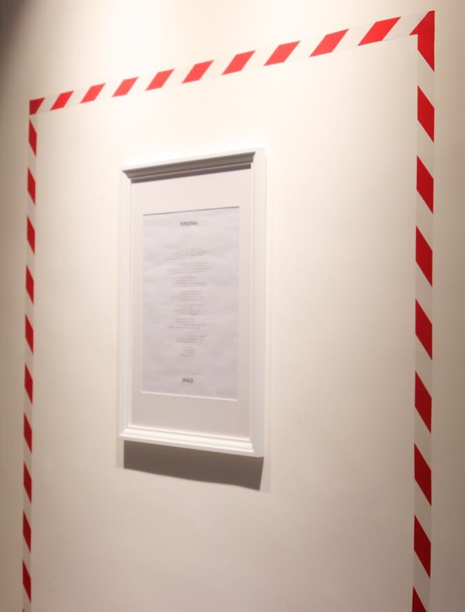 Laila El Taweel Personal Space, 2020 Mixed media, site specific installation 200 x 150 x 150 cm 78 3/4 x 59 x 59 in