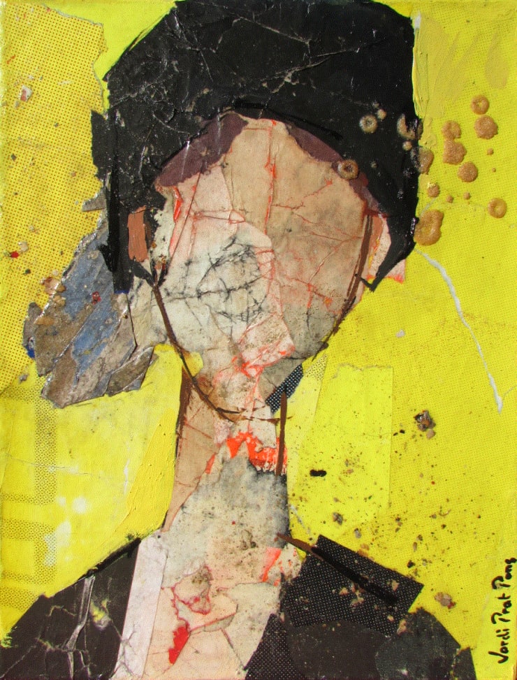 Jordie Prat Pons Petit Beatrice II Collage on canvas 35 x 27 cm 13 3/4 x 10 3/4 in