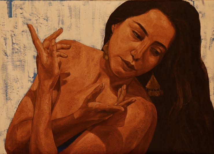 Sara Tantawy Rhythm III (إيقاع), 2022 Oil on canvas 47 x 60 cm 18 1/2 x 23 1/2 in