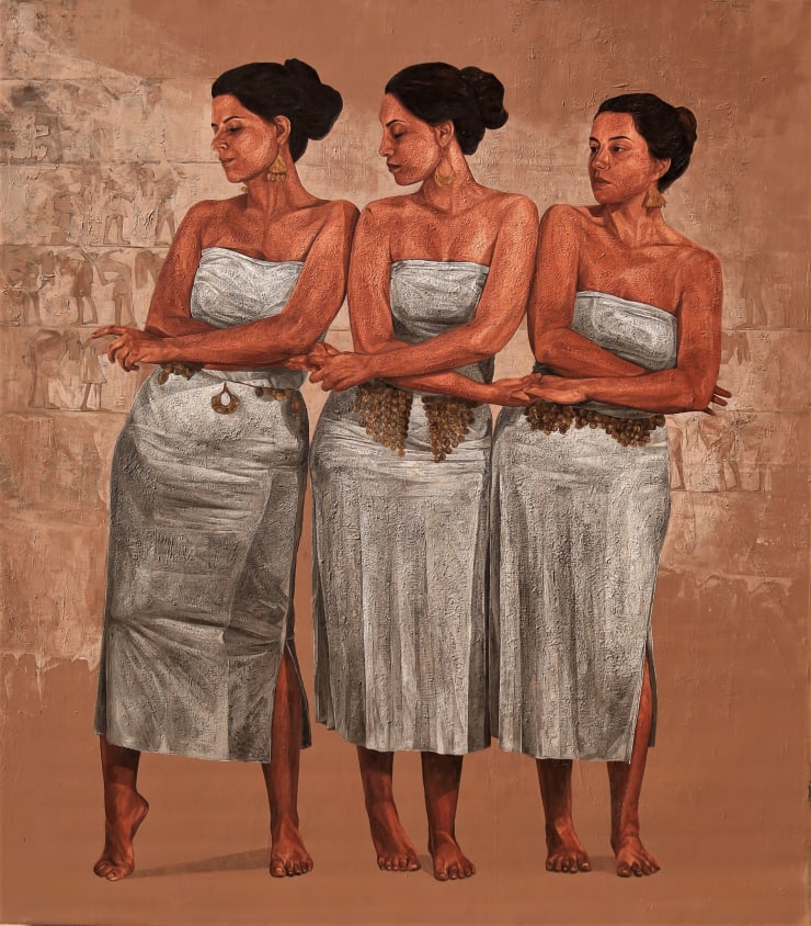 Sara Tantawy Free Flow (تدفق حر), 2022 Oil on canvas 180 x 157 cm 70 3/4 x 61 3/4 in