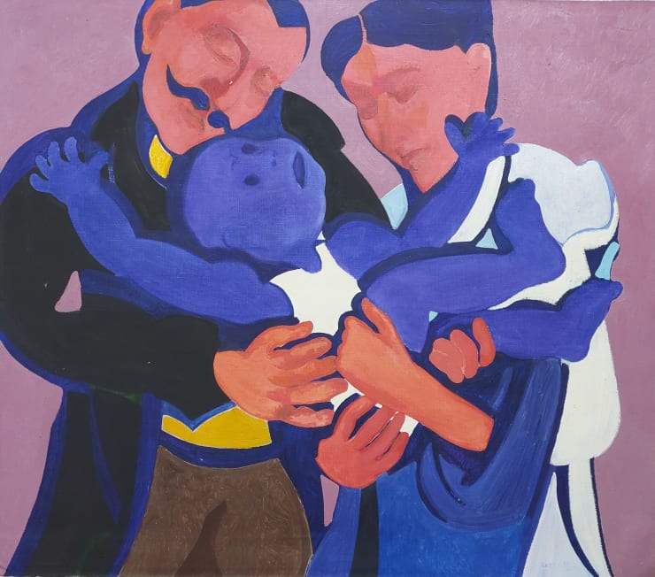 Houssam Ballan When I Was Beautiful (عندما كنت جميلا), 2022 Oil on canvas 130 x 150 cm 51 1/4 x 59 in