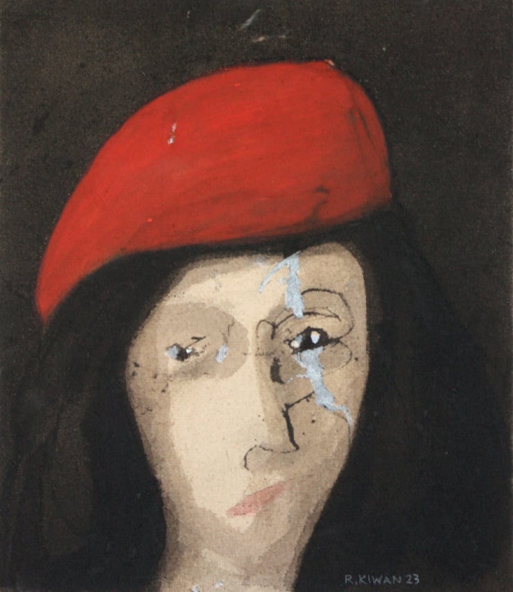 Rabee Kiwan Untitled, 2023 Acrylic on canvas 35 x 30 cm 13 3/4 x 11 3/4 in