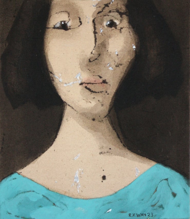 Rabee Kiwan Untitled, 2023 Acrylic on canvas 35 x 30 cm 13 3/4 x 11 3/4 in