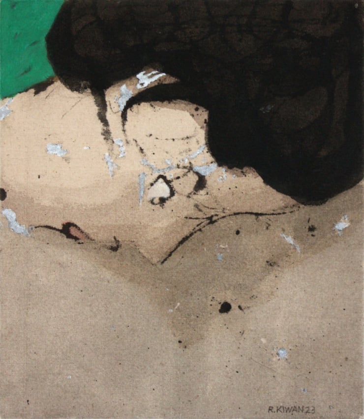Rabee Kiwan Untitled, 2023 Acrylic on canvas 35 x 30 cm 13 3/4 x 11 3/4 in
