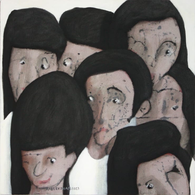 Rabee Kiwan Untitled, 2023 Acrylic on canvas 50 x 50 cm 19 3/4 x 19 3/4 in