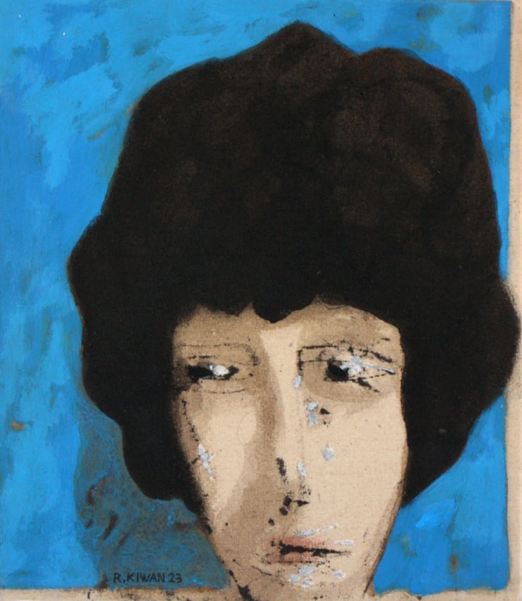 Rabee Kiwan Untitled, 2023 Acrylic on canvas 35 x 30 cm 13 3/4 x 11 3/4 in