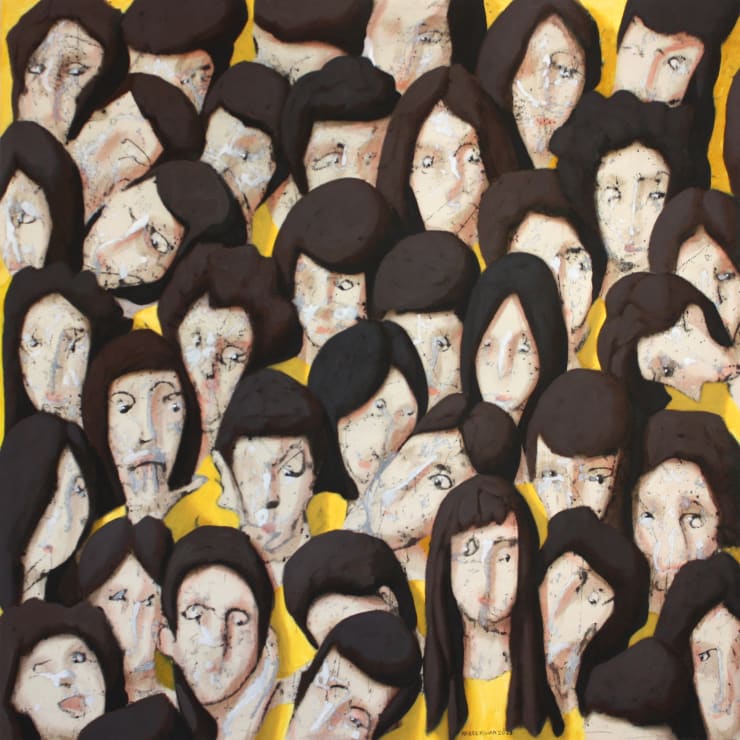 Rabee Kiwan Untitled, 2023 Acrylic on canvas 130 x 130 cm 51 1/4 x 51 1/4 in