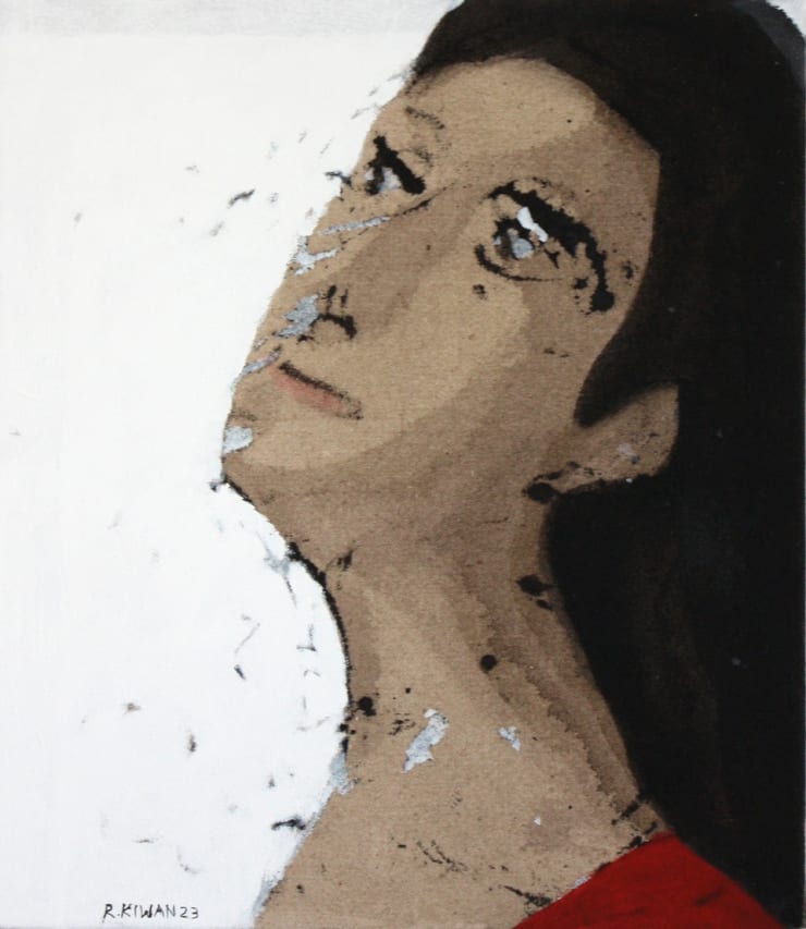 Rabee Kiwan Untitled, 2023 Acrylic on canvas 35 x 30 cm 13 3/4 x 11 3/4 in