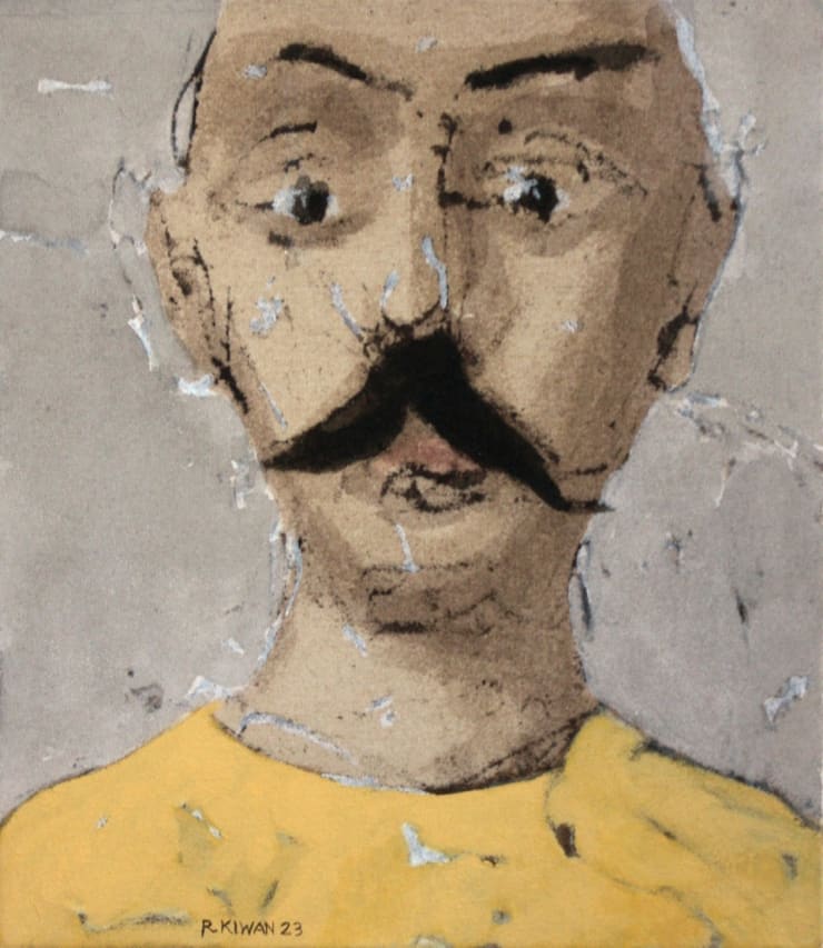 Rabee Kiwan Untitled, 2023 Acrylic on canvas 35 x 30 cm 13 3/4 x 11 3/4 in