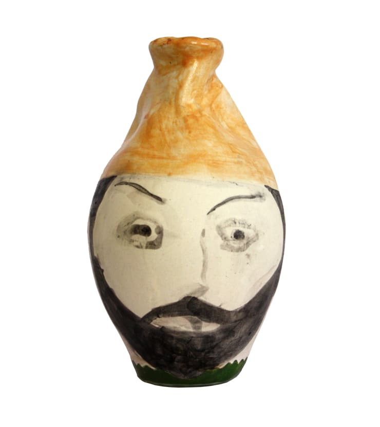 Rabee Kiwan Untitled, 2023 Ceramic vase, oxide color glaze on kaolin and local Syrian clay 27 x 14 cm 10 3/4 x 5 1/2 in