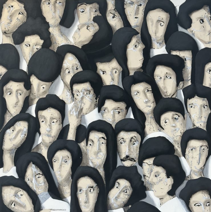 Rabee Kiwan Untitled, 2023 Acrylic on canvas 130 x 130 cm 51 1/4 x 51 1/4 in