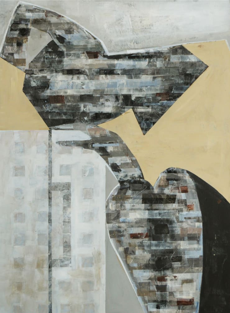 Besher Koushaji Suitcase, 2015 Mixed media on canvas 120 x 80 cm 47 1/4 x 31 1/2 in