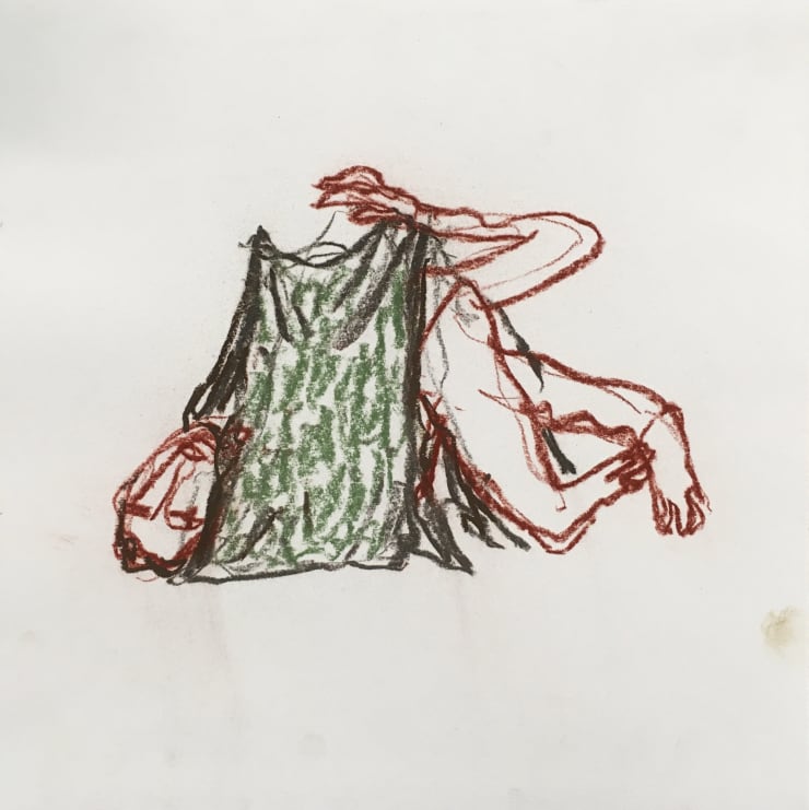 Khaled Jarada Untitled, 2023 Pastel on paper 30 x 30 cm 11 3/4 x 11 3/4 in