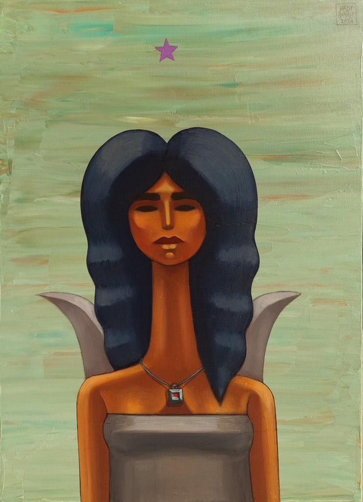 Hady Boraey Untitled, 2024 Acrylic on canvas 60 x 46 cm 23 1/2 x 18 in