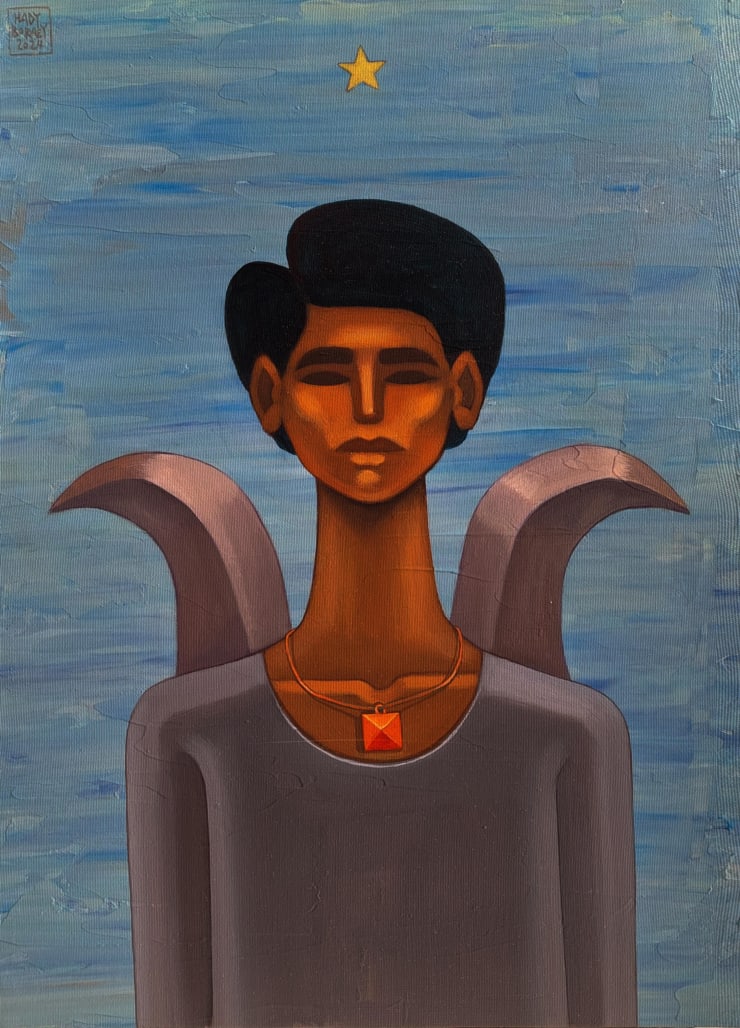 Hady Boraey Untitled, 2024 Acrylic on canvas 60 x 46 cm 23 1/2 x 18 in