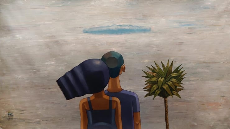 Hady Boraey Untitled, 2024 Acrylic on canvas 85 x 155 cm 33 1/2 x 61 in