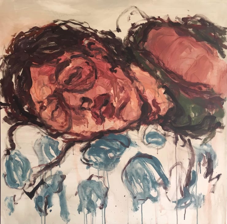 Khaled Jarada Untitled, 2023 Acrylic on canvas 100 x 100 cm 39 1/4 x 39 1/4 in