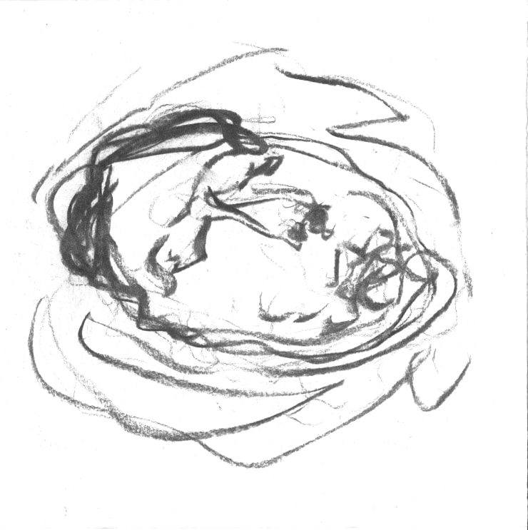 Khaled Jarada Untitled, 2023 Pastels on paper 30 x 30 cm 11 3/4 x 11 3/4 in