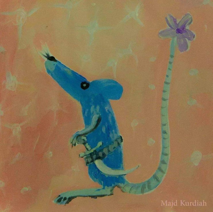 Majd Kurdieh Untitled (from the Early Studies), 2011 Oil on paper 21 x 21 cm 8 1/4 x 8 1/4 in