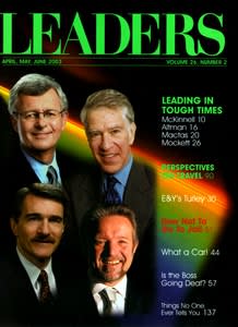 LEADERS MAGAZINE - Apr, May, June 2003 | Volume 26 Number 2