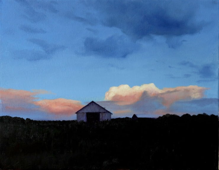 Nicolas Sanchez - Summer Sky - 2019 - olieverf op doek - 35 x 45 cm