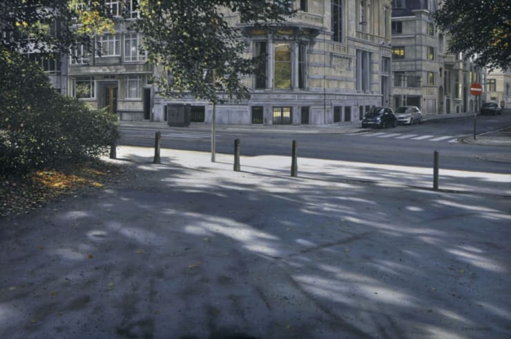 Dimitri Desiron - Quiet Town - 2019 - olieverf op doek - 60 x 90 cm