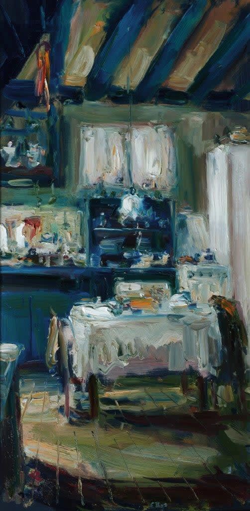Bij Paul - 2018 - olieverf op doek - 80 x 40 cm
