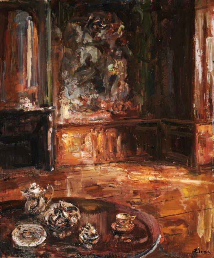 Herenkamer - 2019 - olieverf op doek - 120 x 100 cm