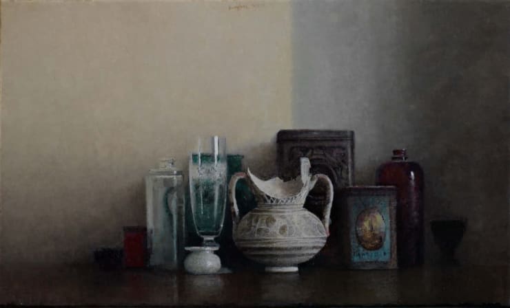 Pedro Escalona - Jarra Nazarí - 2018 - olieverf op doek - 33 x 55 cm