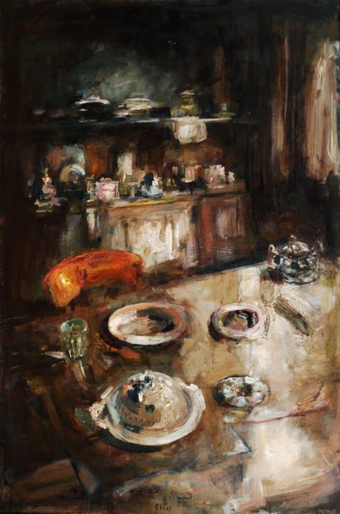 Douwe Elias - Keuken - 2018 - olie op doek - 150 x 100 cm