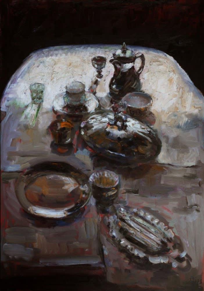 Douwe Elias - Tafel - 2018 - olie op doek - 135 x 95 cm