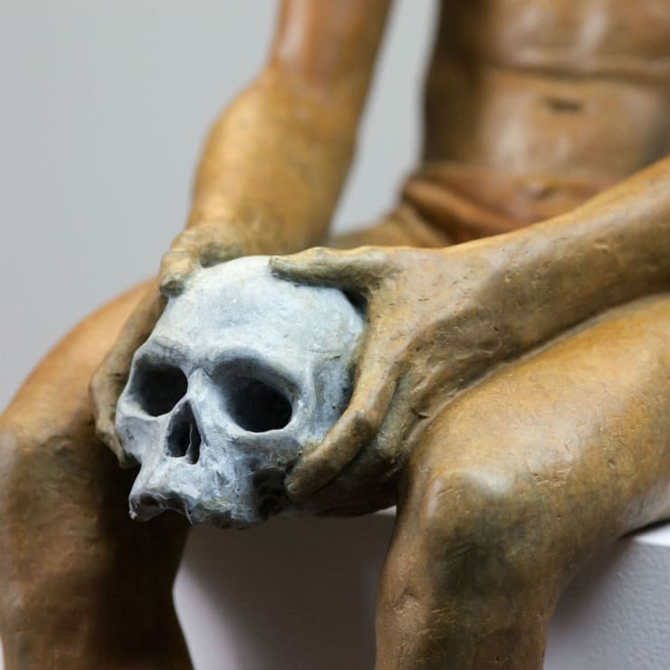 Coderch & Malavia - Hamlet "The Doubt", detail - 2018 - Brons, houten sokkel, oplage 8 + 4 A.P. - 61 x 17 x 33 cm + sokkel 32 x 20 x 20 cm