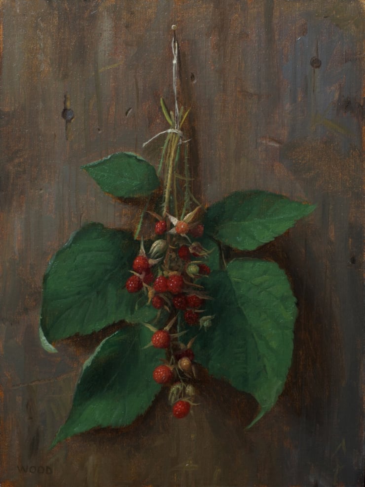 Justin Wood - Wineberries - 2018 - olieverf op paneel - 30 x 23 cm