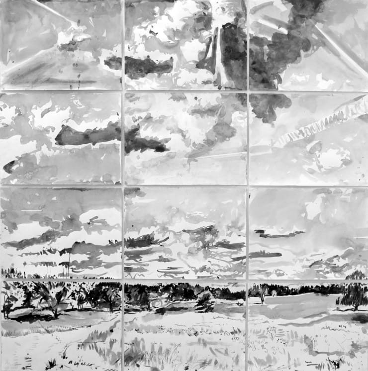 Jim Harris - Tafelberg - 2018 - Ink on paper - 144 x 144 cm