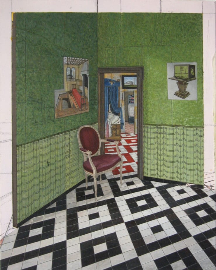 Volker Kaufmann - SB 9 - 2018 - olieverf op doek - 75 x 65 cm