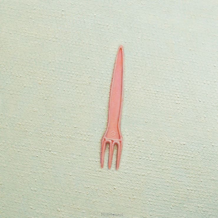 Stijn Rietman - Disposable - 2016 - olieverf op masoniet - 15,3 x 15,3 cm