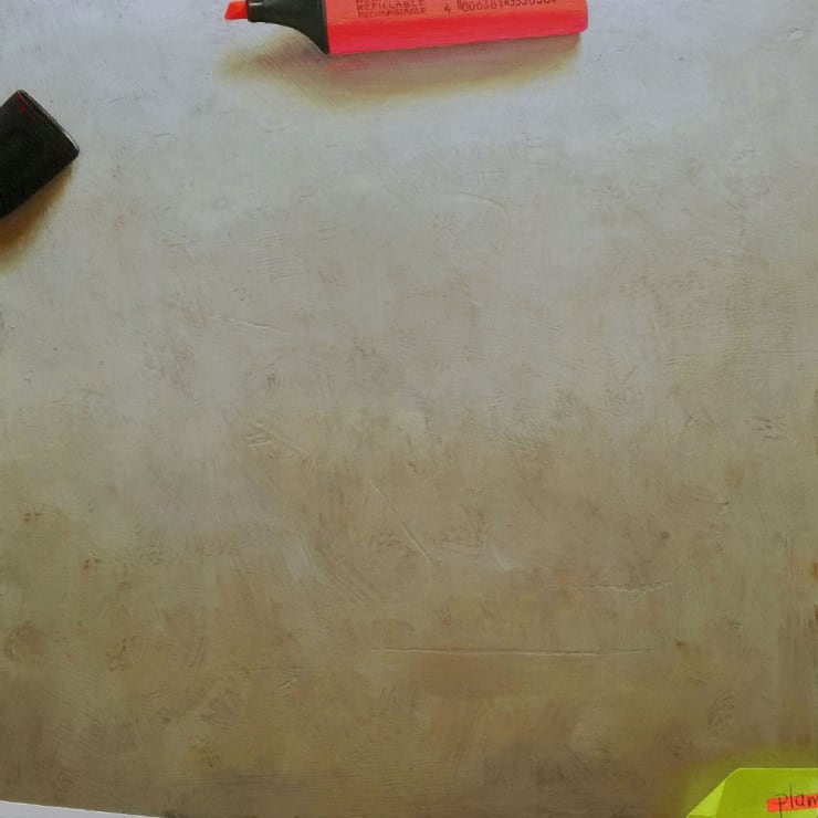 Stijn Rietman - Plamuur - 2017 - olieverf op masoniet - 24 x 24 cm