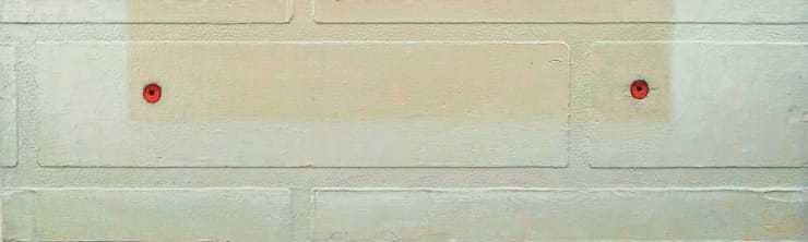 Stijn Rietman - Plugplek - 2018 - Olieverf op Masonite - 9.3 x 31.9 cm