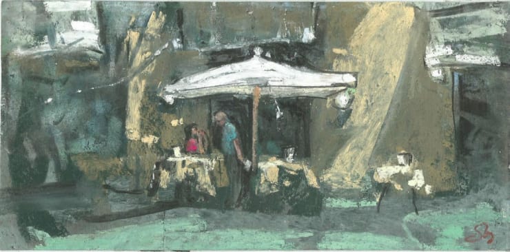 Onno Boerwinkel - Toscaans icoon - 2017 - pastel en gemengde techniek - 19 x 29 cm