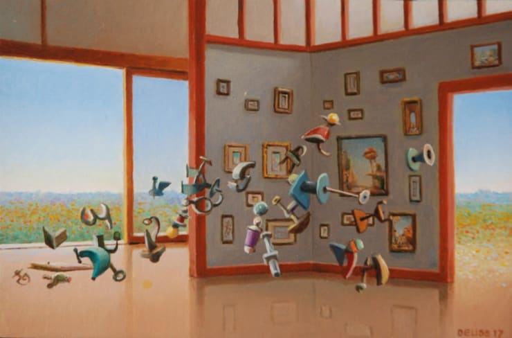 Hans Deuss - Expositie - 2017 - olieverf op paneel - 10 x 15 cm