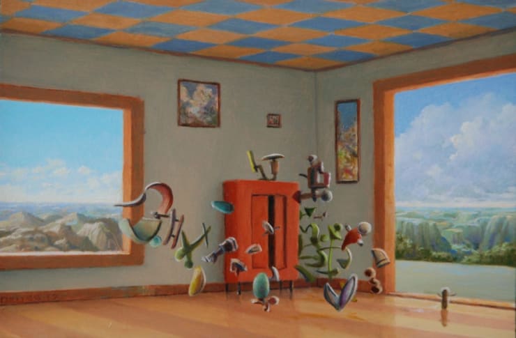 Uit de kast - 2017 - olieverf op paneel - 10 x 15 cm