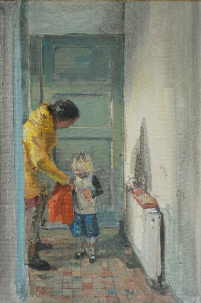 Robert Vorstman - Naar buiten - 2017 - olieverf op doek - 60 x 40 cm