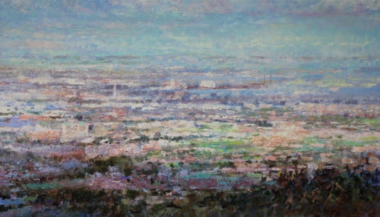 Peter Hartwig - Dublin - 2017 - olieverf op doek - 80 x 140 cm