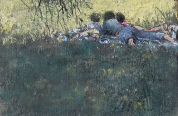 Onno Boerwinkel - Dolce far niente - 2017 - pastel en gemengde techniek - 28 x 35 cm