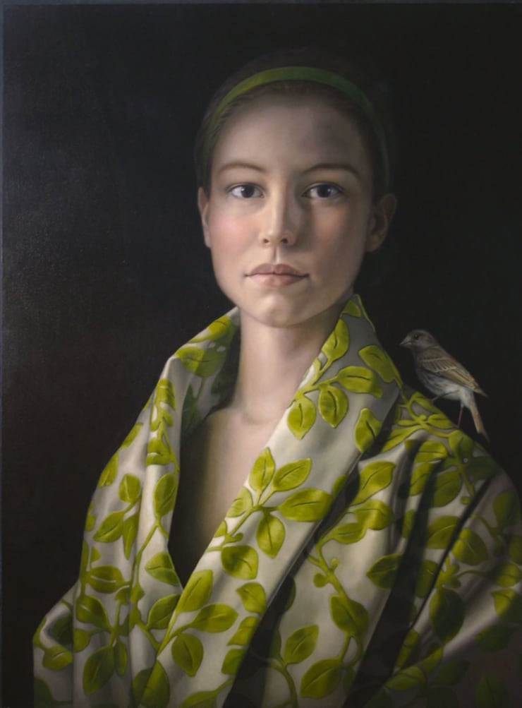 Ellen de Groot - Vogelvrij - 2017 - olieverf op paneel - 80 x 60 cm